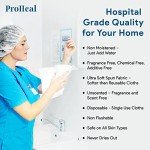 Disposable Dry Wipes, 50 Pack – Ultra Soft Non-Moistened Cleansing Cloths for Adults, Incontinence, Baby Care, Face Makeup Removal – 9.5" x 13.5" - Hospital Grade, Durable – by ProHeal