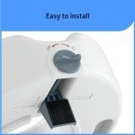 Medline 5" Standard Raised Toilet Seat With Lock and No Arms - A Medical Seat Riser for Seniors, Adults and Elderly or Post-Surgery Recovery, 1 Ct.