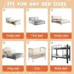 Omzer 32'' Adjustable Bed Guard Rail for Toddlers