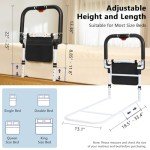 Bed Rails for Seniors with Ergonomic Grip