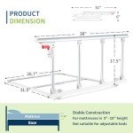 Foldable Safety Bed Rail for Seniors and Adults