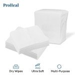 Disposable Dry Wipes, 50 Pack – Ultra Soft Non-Moistened Cleansing Cloths for Adults, Incontinence, Baby Care, Face Makeup Removal – 9.5" x 13.5" - Hospital Grade, Durable – by ProHeal