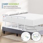 Foldable Safety Bed Rail for Seniors and Adults