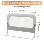 Adjustable Folding Toddler Bed Guard Rail
