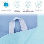 2 Pack Bed Pads for Incontinence Positioning Bed Pad with Handles for Lift and Transfer Reusable Waterproof Bed Pads Washable Incontinence Bed Pads for Elderly Hospital Home Care 36” × 34”