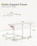 OasisSpace Folding Bed Safety Rail for Seniors