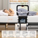 Adjustable Bed Rails for Elderly Safety and Support