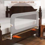 Adjustable Bed Rail for Toddlers – Foldable Guard