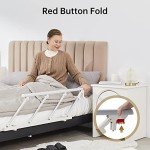 ELENKER Adjustable Folding Bed Safety Rail for Seniors