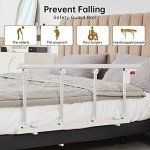 ELENKER Adjustable Folding Bed Safety Rail for Seniors