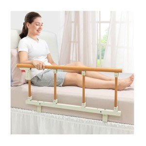 Wood Grain Bed Rail Safety Guard for All Ages