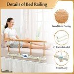 Wood Grain Bed Rail Safety Guard for All Ages
