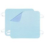 2 Pack Bed Pads for Incontinence Positioning Bed Pad with Handles for Lift and Transfer Reusable Waterproof Bed Pads Washable Incontinence Bed Pads for Elderly Hospital Home Care 36” × 34”