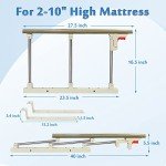 Collapsible Bed Rails for Elderly Safety and Support