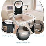 Adjustable Foldable Bed Rails for Seniors with Storage