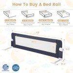 Portable Extra Long Toddler Bed Safety Rail