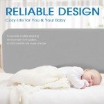 SeseYii Foldable Baby Bed Rail Guard - Grey 32