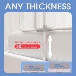 SeseYii Foldable Baby Bed Rail Guard - Grey 32