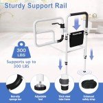Adjustable Bed Rails for Seniors with Handrail
