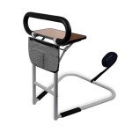 Adjustable Bed Rails for Elderly Safety with Table