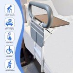 Adjustable Bed Rails for Elderly with Table & Storage