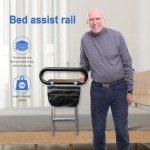 Adjustable Bed Rails for Elderly Safety with Table