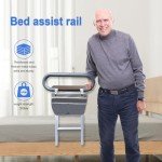 Adjustable Bed Rails for Elderly with Table & Storage