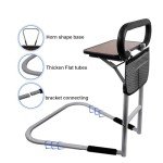 Adjustable Bed Rails for Elderly Safety with Table