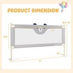 HONEY JOY 77-Inch Portable Toddler Bed Rail