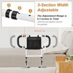 Adjustable Bed Rails for Seniors with Storage Pocket