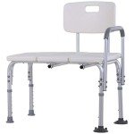 Adjustable 6-Level Shower Transfer Bench Chair