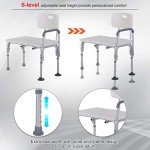 Adjustable 6-Level Shower Transfer Bench Chair