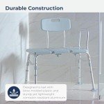 Adjustable Gray Plastic Tub Transfer Bench