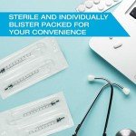 60ml Catheter Tip Syringe with Covers 10 Pack by Tilcare - Sterile Plastic Medicine Food Droppers for Children, Pets or Adults – Latex-Free Oral Medication Dispenser - Large Feeding Tube Syringes