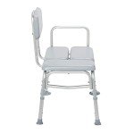 Drive Medical Gray Padded Transfer Bench