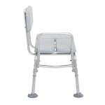 Drive Medical Gray Padded Transfer Bench
