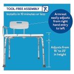 Carex Adjustable Bathtub Transfer Bench for Easy Access