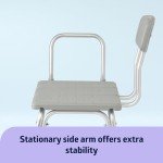 Medline Adjustable Bath Transfer Bench with Non-Slip Feet