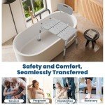 Careboda Adjustable Tub Transfer Bench and Shower Chair