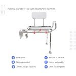 Sliding Transfer Bench with Swivel Seat
