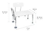 Sturdy Tub Transfer Bench for Seniors and Disabled