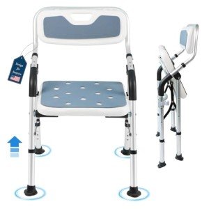 Foldable Shower Chair for Seniors and Disabled