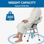 Foldable Shower Chair for Seniors and Disabled