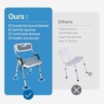 Foldable Shower Chair for Seniors and Disabled