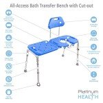 Deluxe Bath Transfer Bench Chair for Easy Transfers