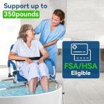 FSA/HSA Sliding Shower Chair with Swivel Seat