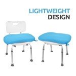 Shower Stool Seat Cushion with Quick-Dry Mesh