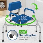 FSA/HSA Sliding Shower Chair with Swivel Seat