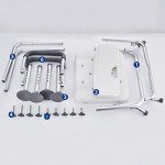 Heavy Duty Height Adjustable Shower Chair with Arms