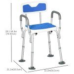 Adjustable Shower Chair for Seniors and Disabled